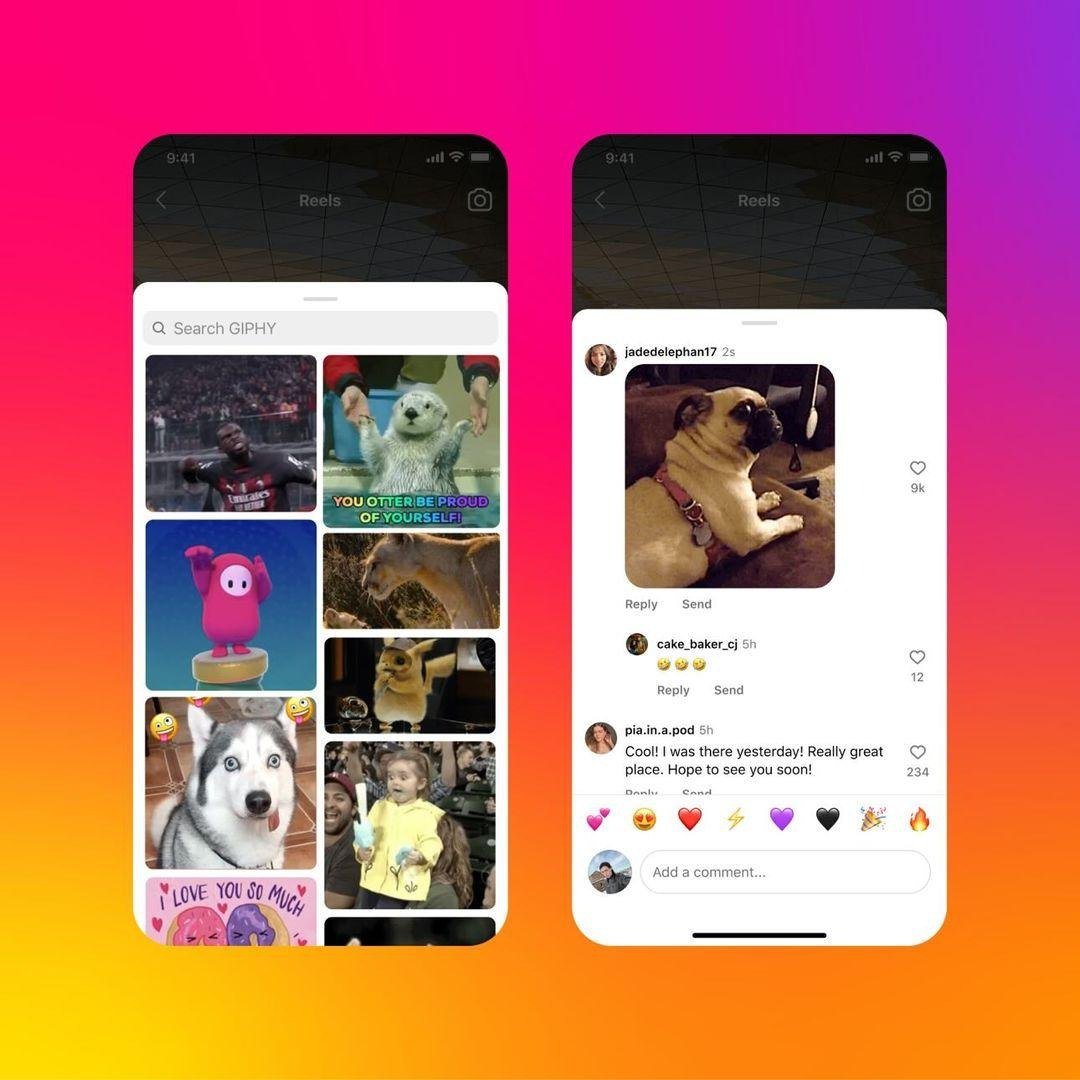 اینستاگرام امکان کامنت گذاشتن با GIF را برای کاربران فراهم کرد