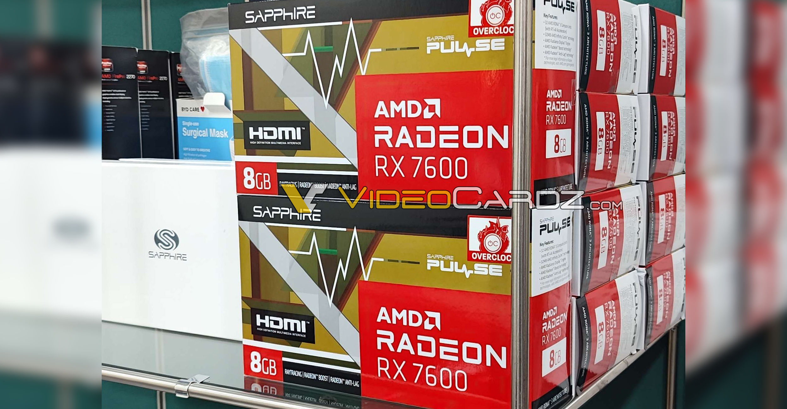 لو رفتن مشخصات کارت گرافیک سفارشی AMD Radeon RX 7600 از روی عکس آن