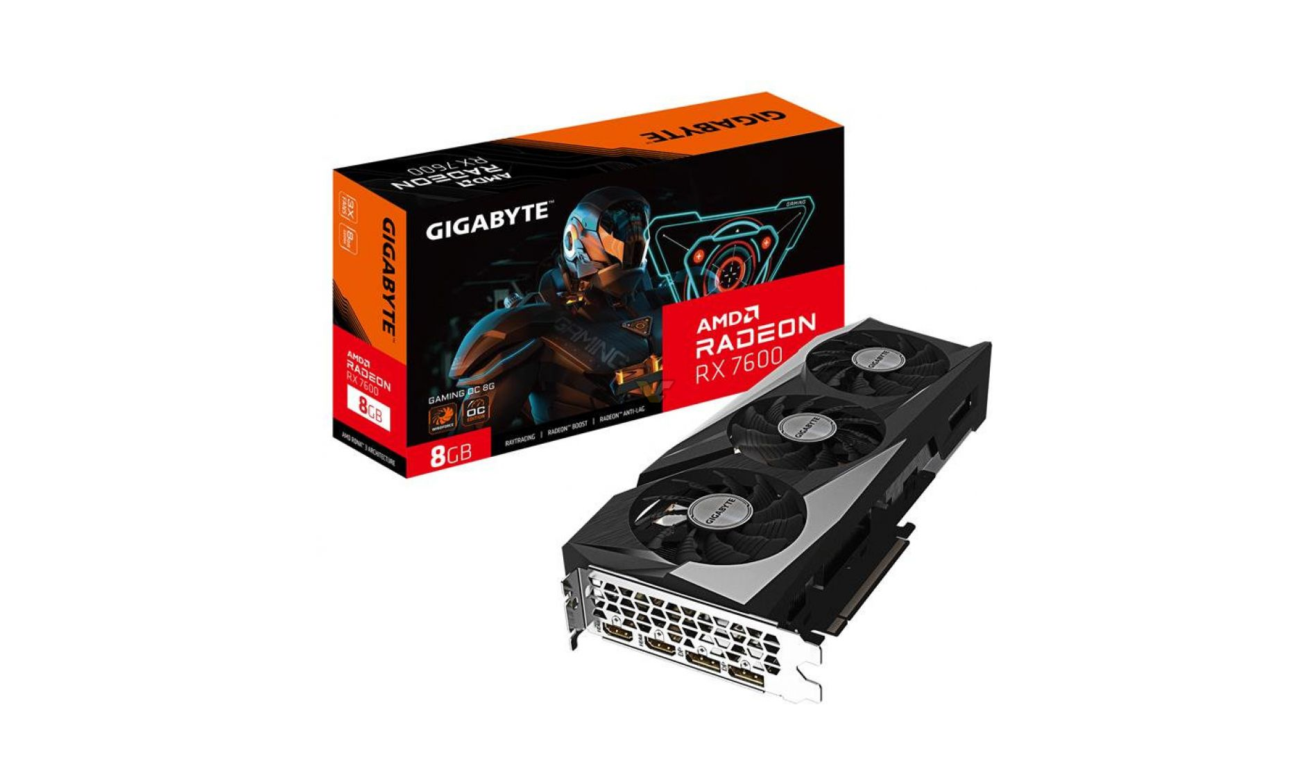 گیگابایت کارت گرافیک Radeon RX 7600 Gaming OC را معرفی کرد