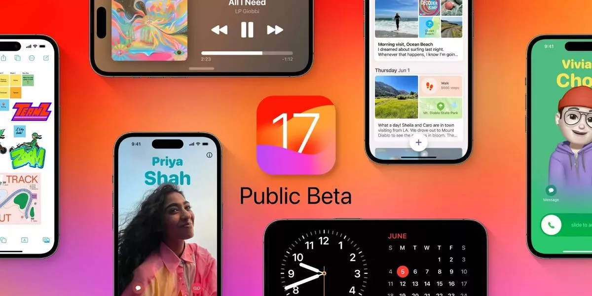 اولین بتای عمومی iOS 17 و iPadOS 17 اپل منتشر شد