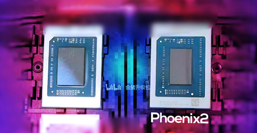 اولین عکس از پردازنده AMD Phoenix2 منتشر شد، کوچک تر از قبل