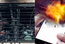 انفجار بزرگ یک موبایل در هند باعث مجروحیت سه نفر شد!