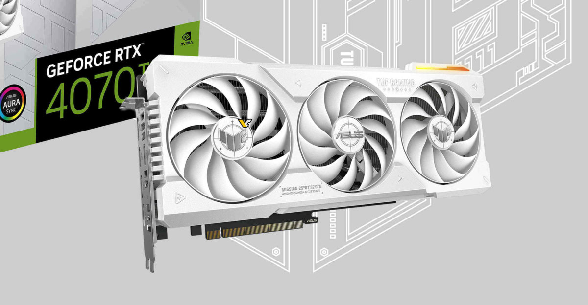 ایسوس اولین کارت GeForce RTX 40 خود را از سری TUF White با نام RTX 4070 Ti عرضه کرد