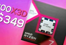 پردازنده گیمینگ 8 هسته‌ای رایزن 7 7800X3D با قیمت 349 دلار موجود شد