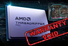 اورکلاک پردازنده های AMD Threadripper 7000 گارانتی را باطل می‌کند!