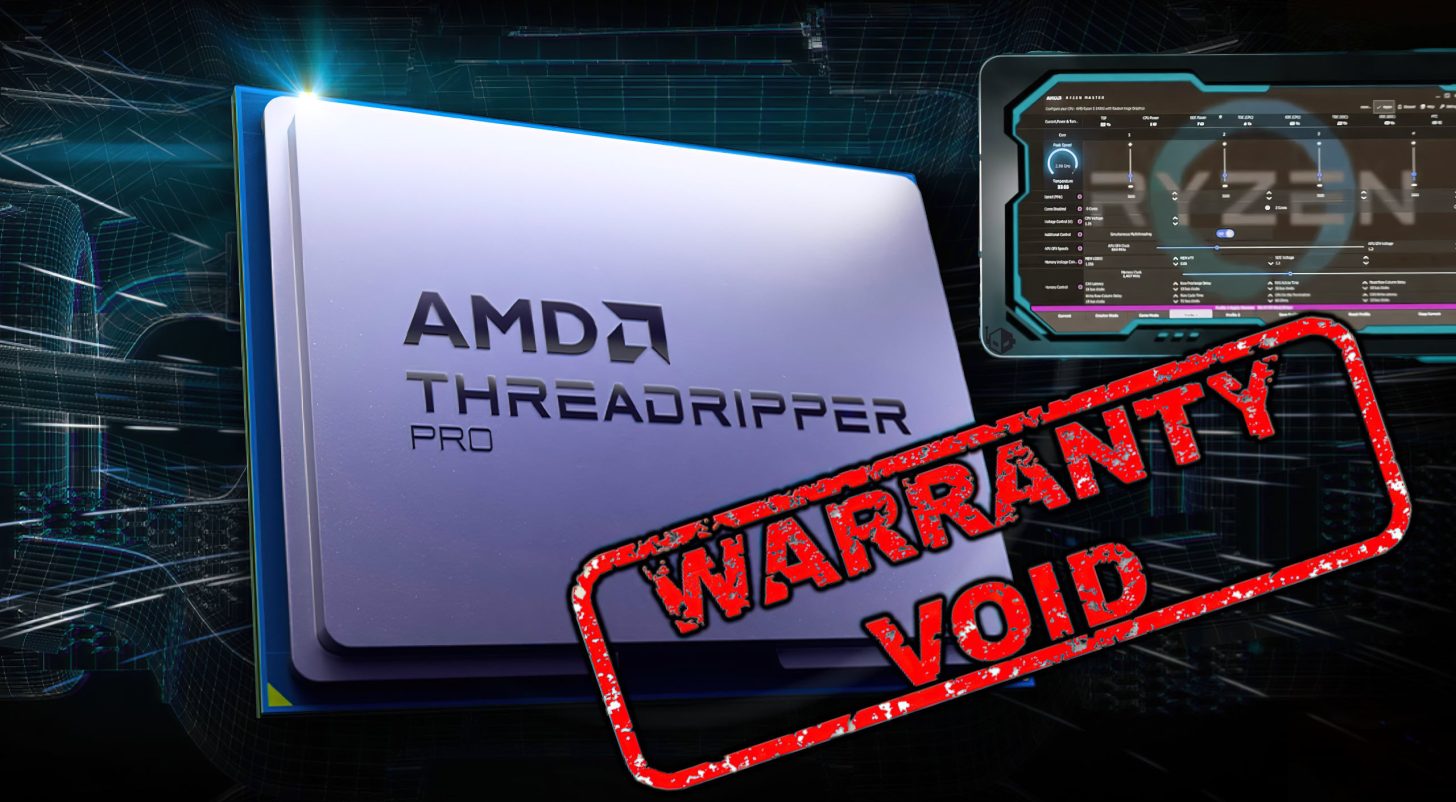 اورکلاک پردازنده های AMD Threadripper 7000 گارانتی را باطل می‌کند!