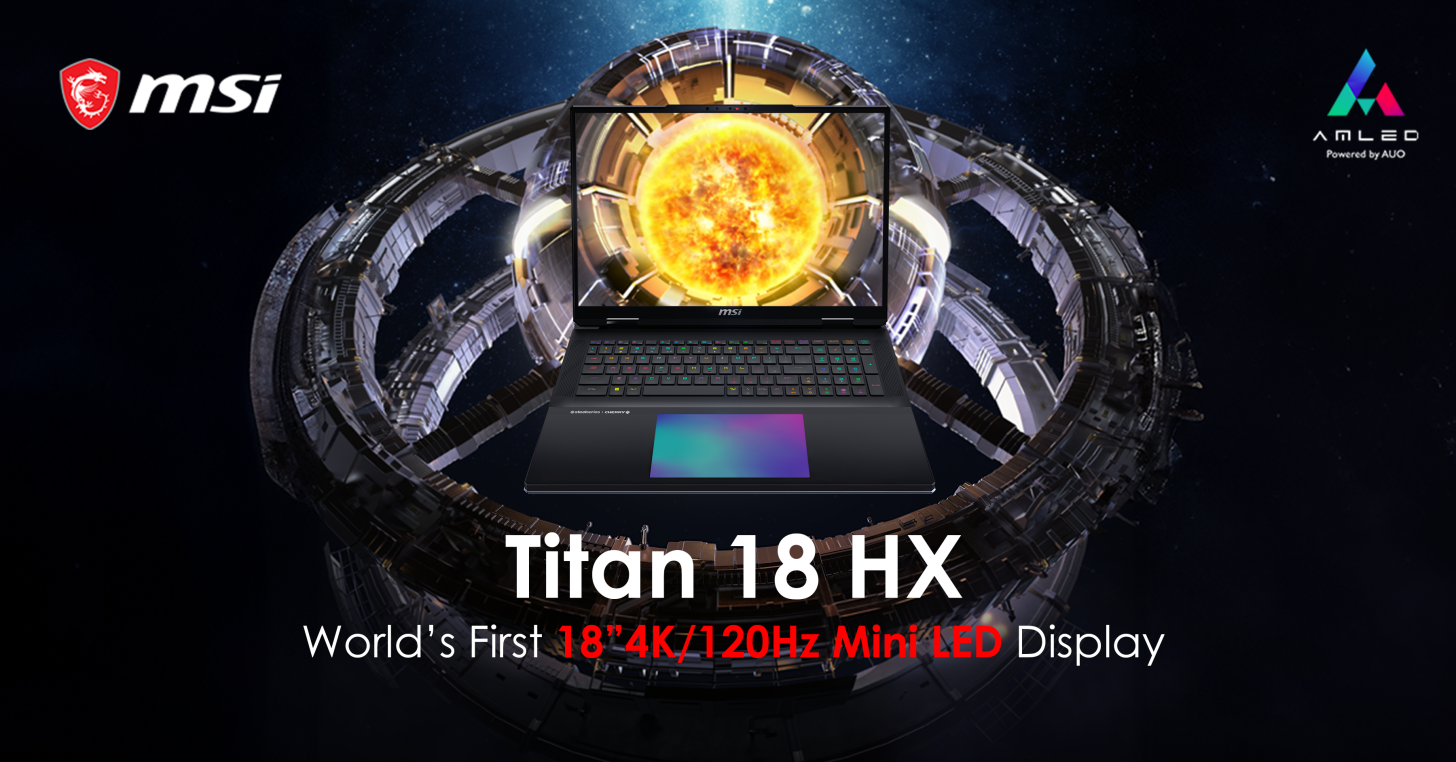 لپتاپ گیمینگ Titan 18 HX با اولین صفحه نمایش 18 اینچی در رویداد CES 2024 رونمایی می‌شود