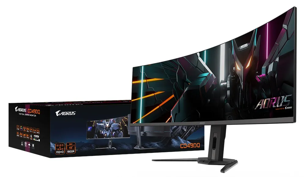 گیگابایت با معرفی مانیتورهای جدید AORUS FO48U و CO49DQ OLED، بازار را تصرف می‌کند