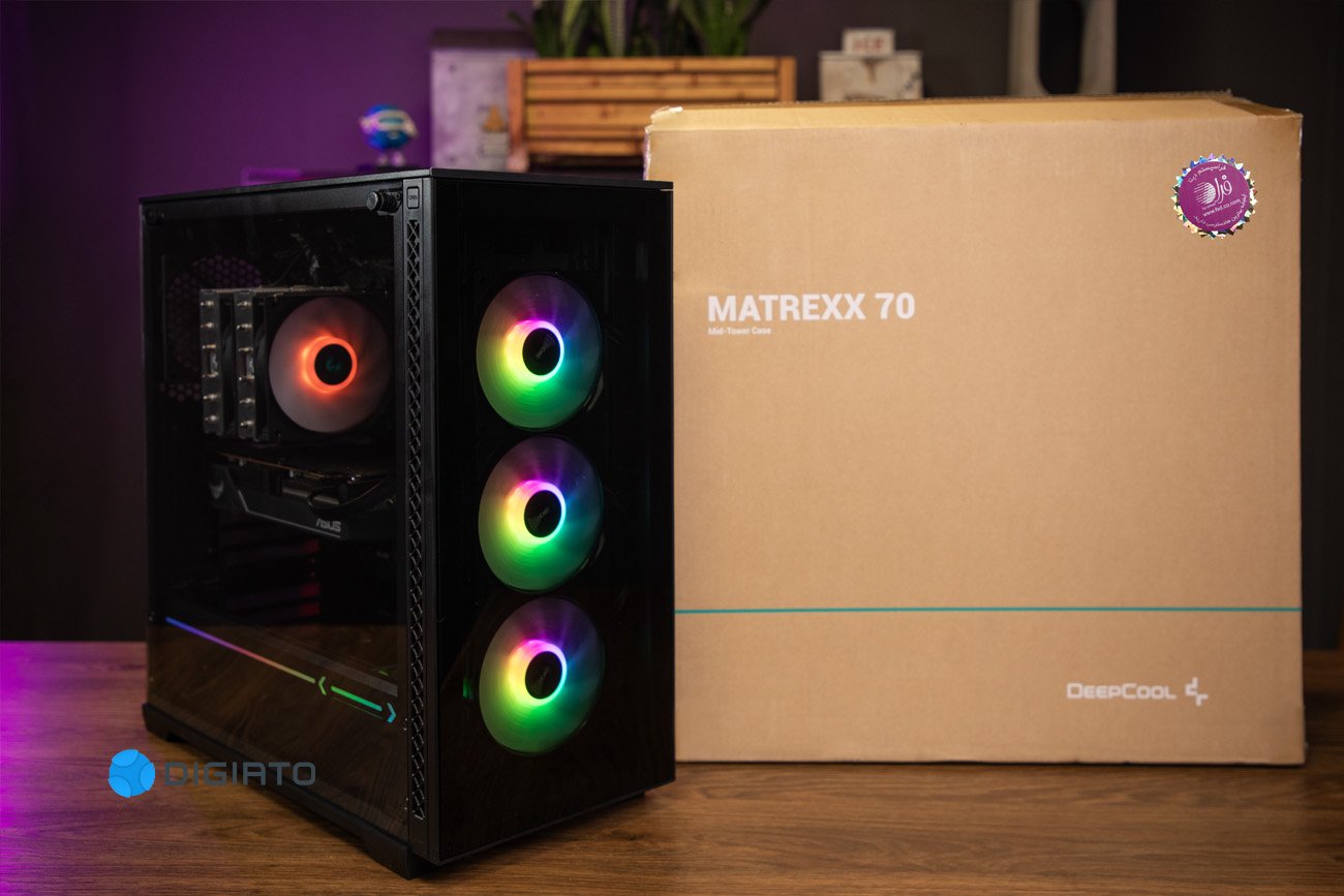 بررسی کیس گیمینگ دیپ‌کول MATREXX 70 ADD-RGB 3F