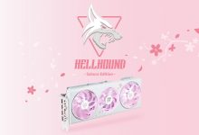 رونمایی از کارت گرافیک Hellhound Radeon RX 7800 XT Sakura: طراحی سفید و صورتی با PCB سفید
