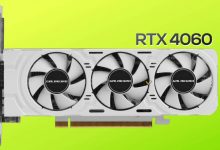 کارت گرافیک کاملا سفید GALAX GeForce RTX 4060 با سه فن عرضه شد