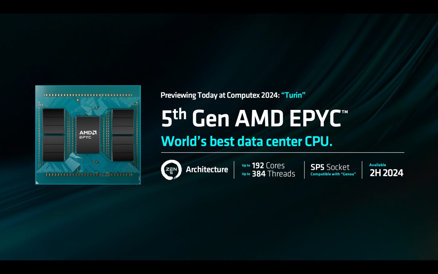 نسل پنجم پردازنده‌های AMD EPYC Turin رونمایی شد: تا 192 هسته Zen 5 و 384 رشته