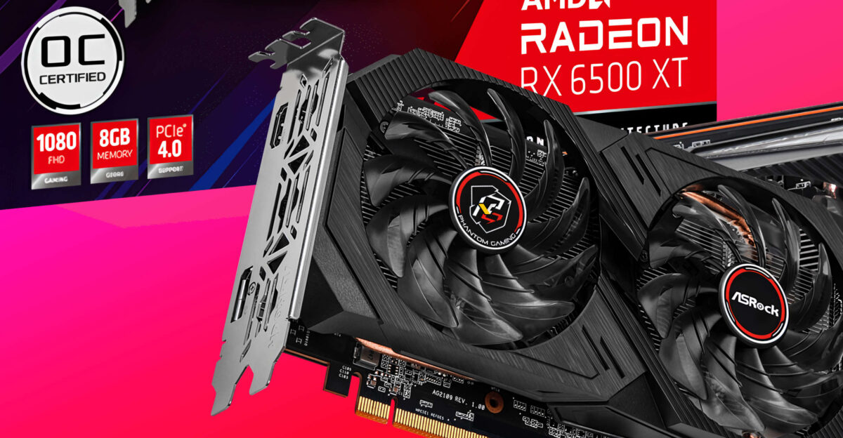 کارت گرافیک 8 گیگابایتی ASRock Radeon RX 6500XT معرفی شد