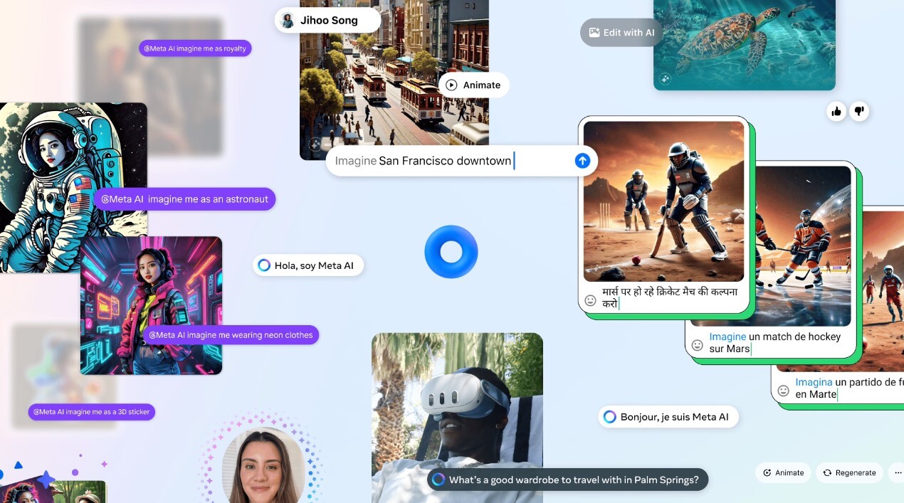 متا در آپدیت جدید Meta AI تولید تصویر با دستورات متنی را جذاب‌تر کرد