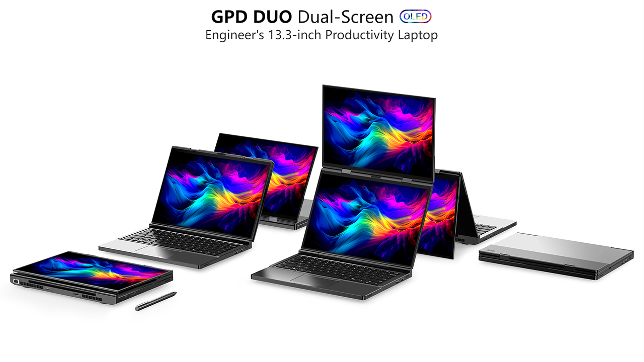 قیمت لپتاپ های DUO OLED GPD با پشتیبانی از پردازنده‌های AMD Strix و Hawk Point مشخص شد