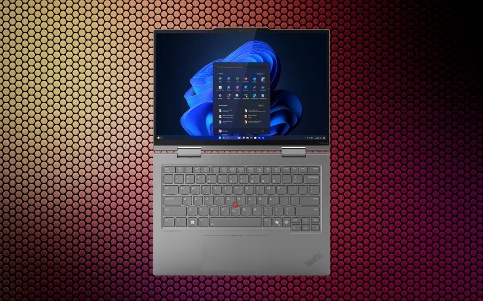 لپتاپ ThinkPad X1 2 in 1 Gen 10 Aura Edition لنوو عمر باتری 18 ساعته را به نمایش می‌گذارد