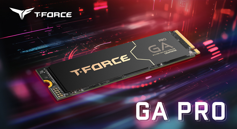 حافظه جدید T-Force GA PRO PCIe Gen 5.0 تیم گروپ با سرعت خیره‌کننده 10,000 مگابایت در ثانیه و هیت‌سینک گرافنی رونمایی شد