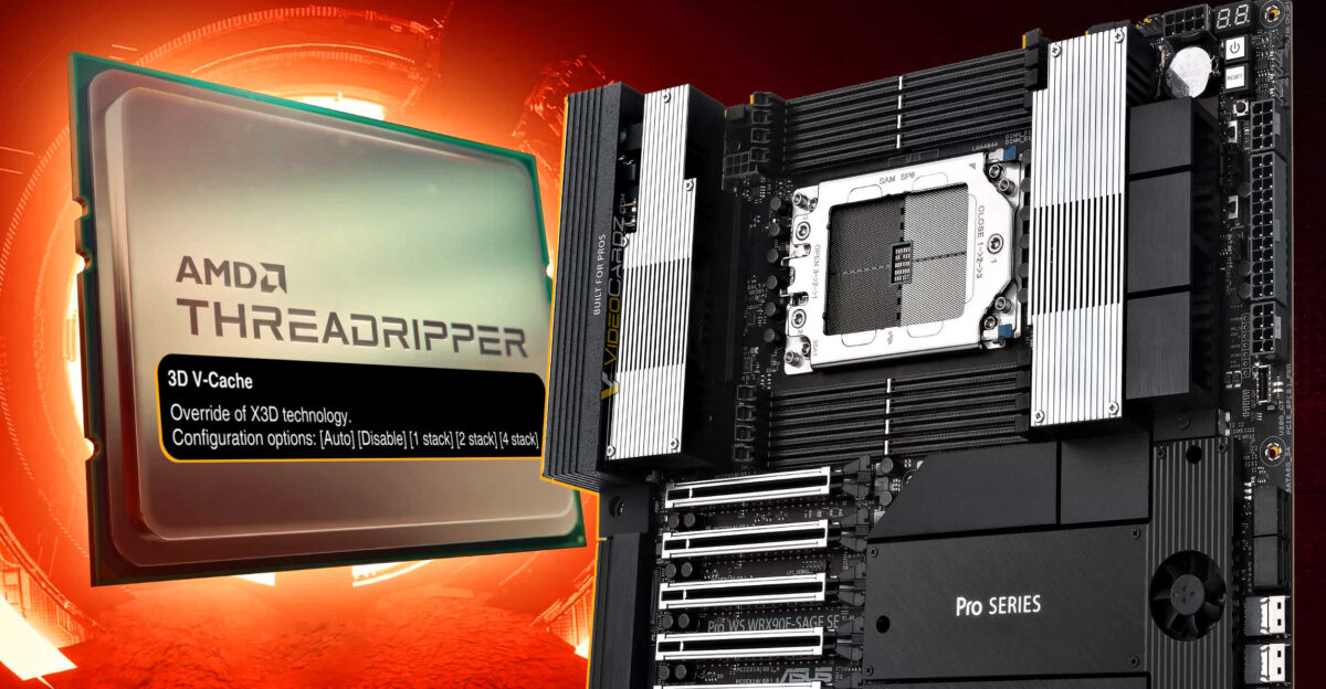 ردپا قابلیت 3D V-Cache در پردازنده های جدید AMD Threadripper 9000!