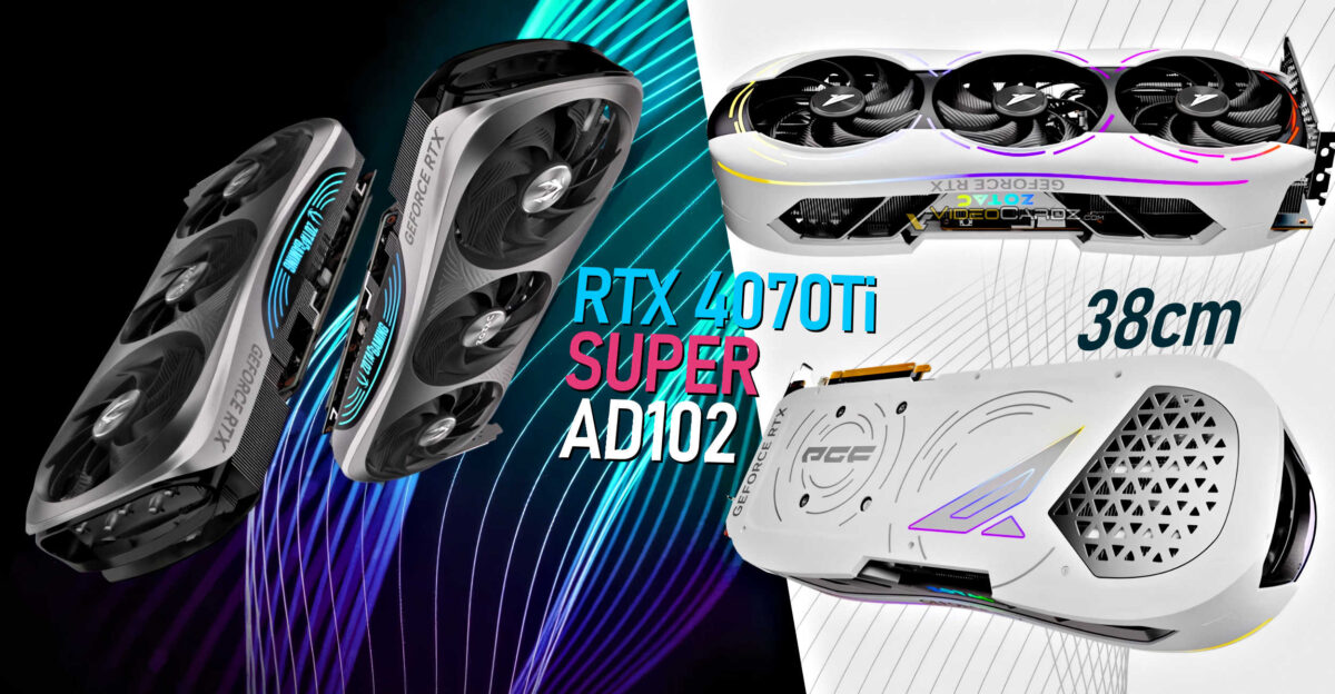 کارت گرافیک‌های GeForce RTX 4070 Ti SUPER زوتاک با چیپ AD102-175 معرفی شدند