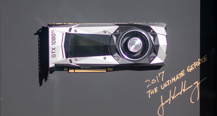 انویدیا کارت گرافیک GeForce GTX 1080 Ti امضا شده توسط مدیرعامل را اهدا می‌کند: بهترین مدل Ti تاریخ!