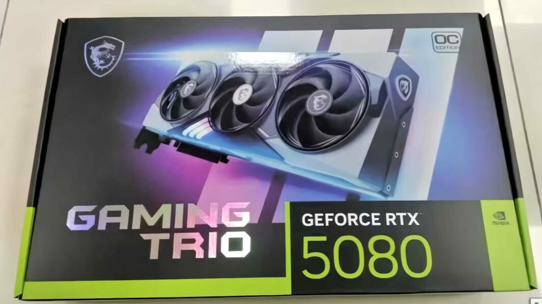 اولین تصویر از کارت گرافیک GeForce RTX 5080 منتشر شد