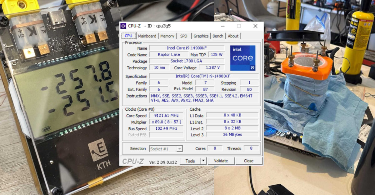 رکوردشکنی پردازنده Core i9-14900KF اینتل: دستیابی به فرکانس 9121.61 مگاهرتز!