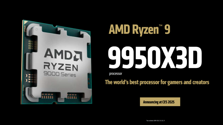 پردازنده های AMD Ryzen 9 9950X3D و 9900X3D