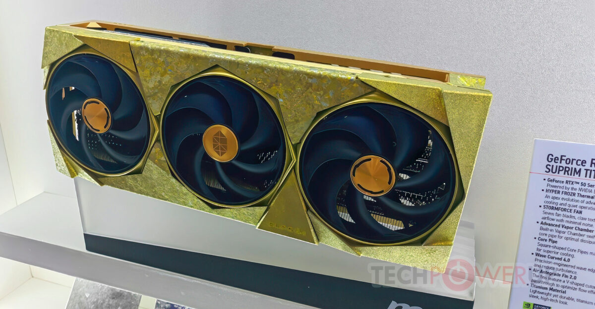 MSI از کارت گرافیک RTX 5090 SUPRIM TITANIUM EDITION رونمایی کرد