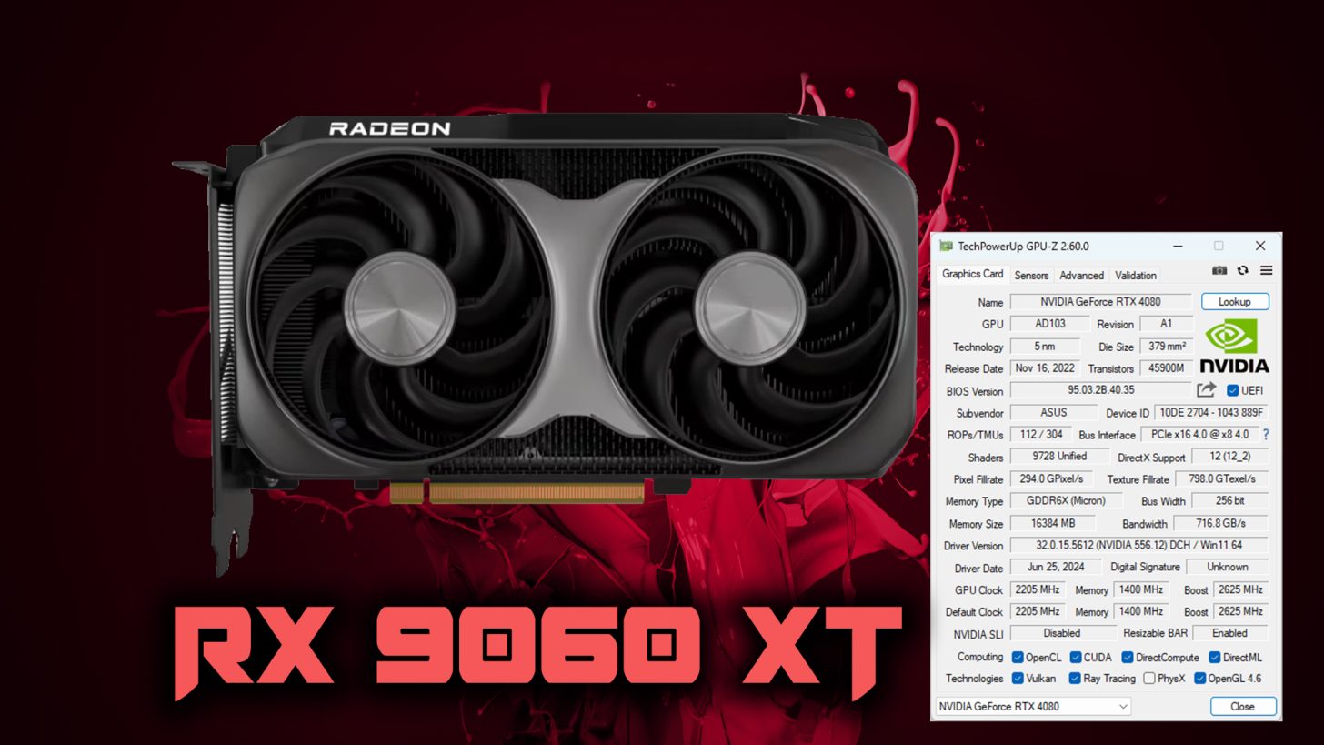 نرم‌افزار GPU Z از گرافیک‌های AMD RX 9060 XT و RTX 5060 انویدیا پشتیبانی می‌کند