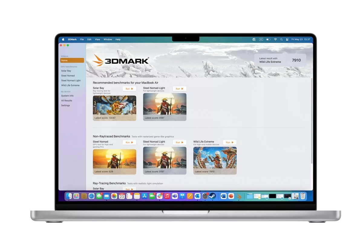 برنامه 3D Mark بالاخره برای سیستم عامل مک منتشر شد