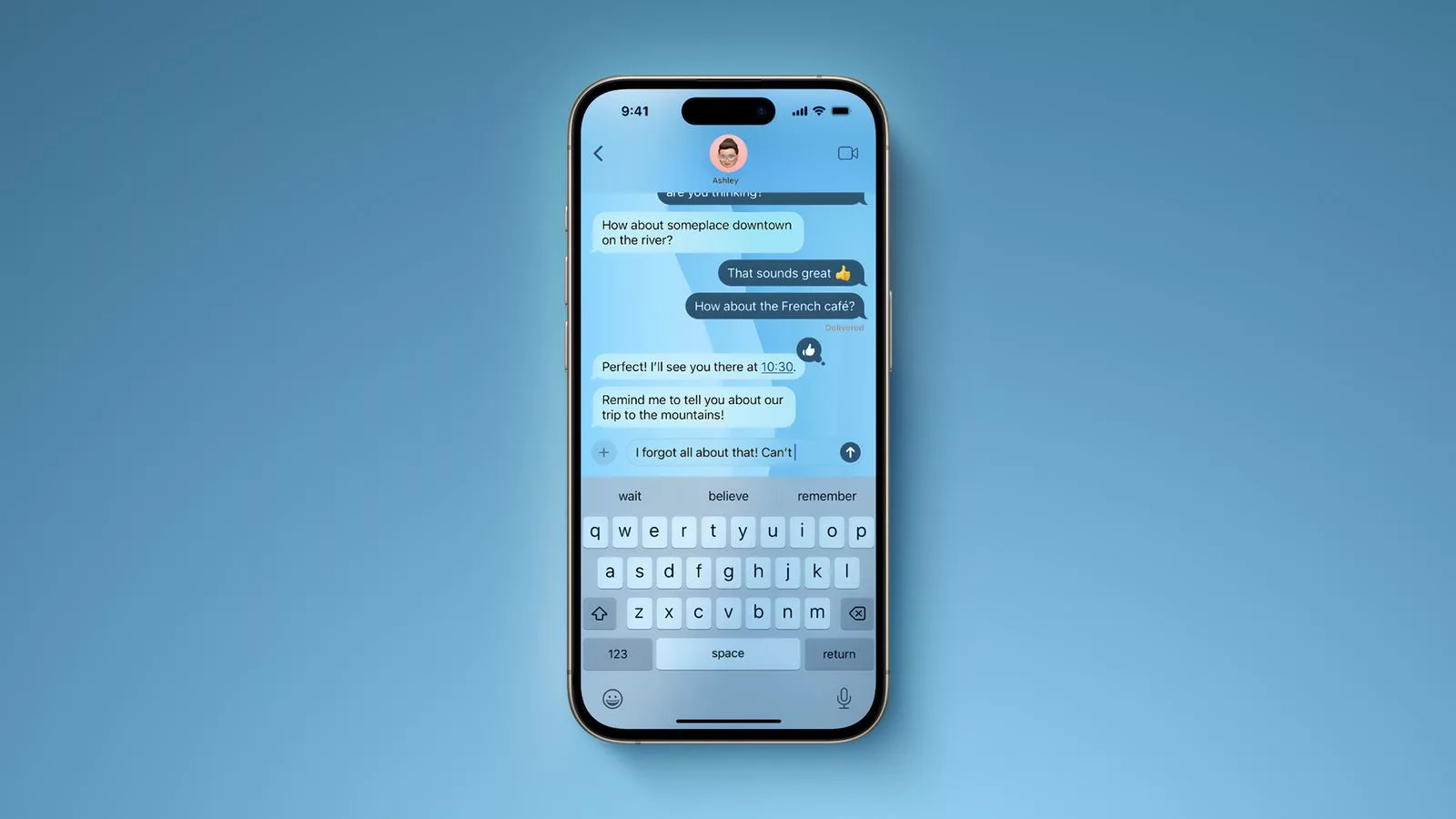 iOS 26 می‌تواند با هوش مصنوعی برای پیامک‌ها تصویر پس‌زمینه تولید کند