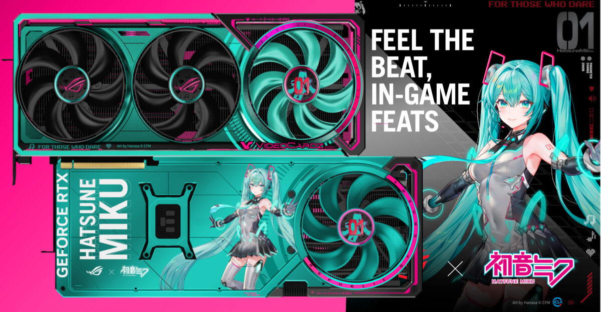 ایسوس از کارت گرافیک RTX 5080 ROG Astral Hatsune Miku رونمایی کرد