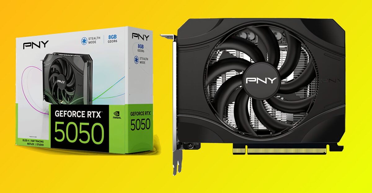 کارت گرافیک فوق‌فشرده RTX 5050 توسط PNY معرفی شد