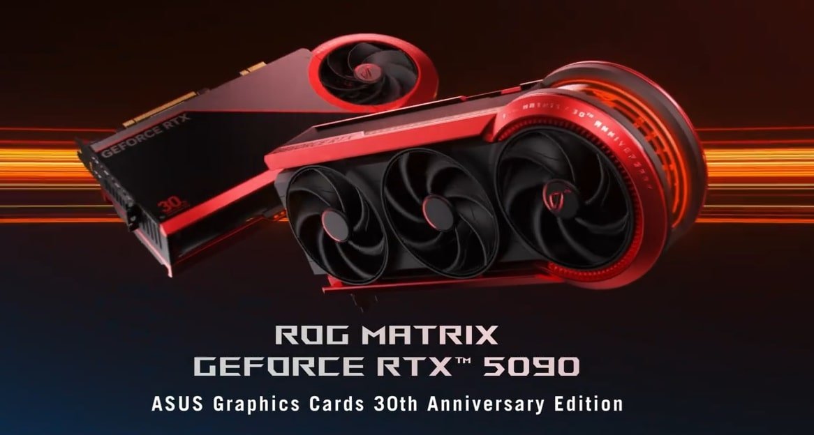 ایسوس از نسخه ویژه ROG Matrix RTX 5090 با توان ۸۰۰ وات رونمایی کرد