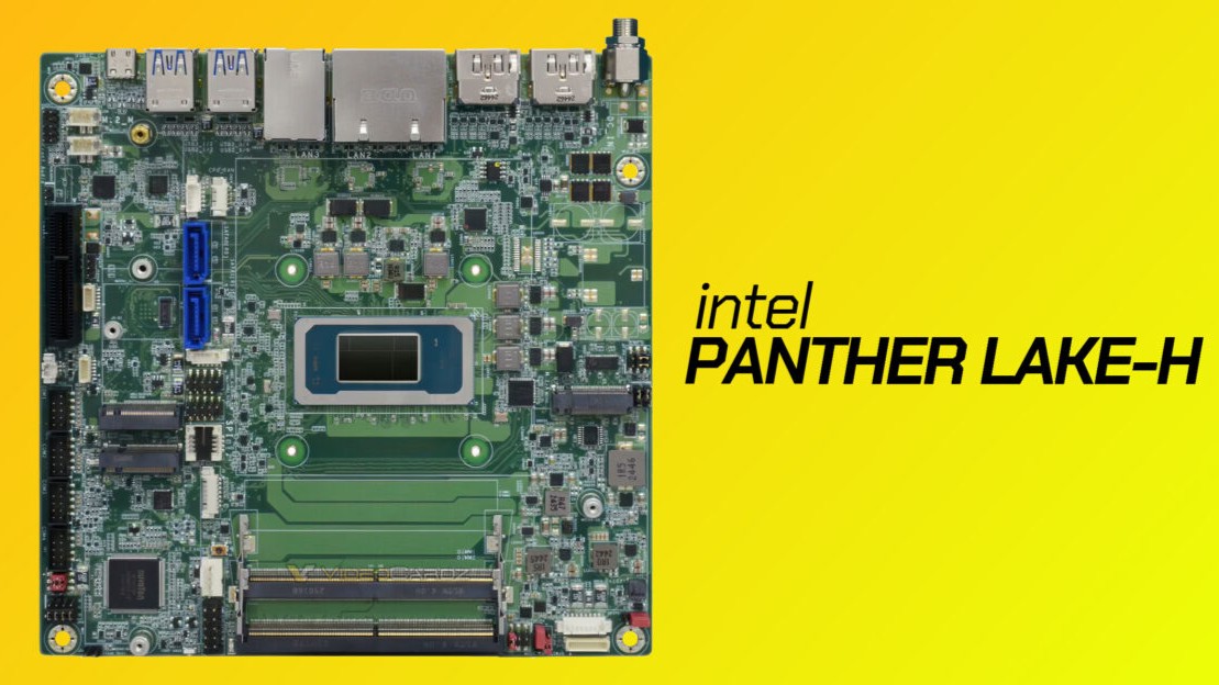 اولین مادربرد صنعتی Mini-ITX اینتل Panther Lake-H مشاهده شد