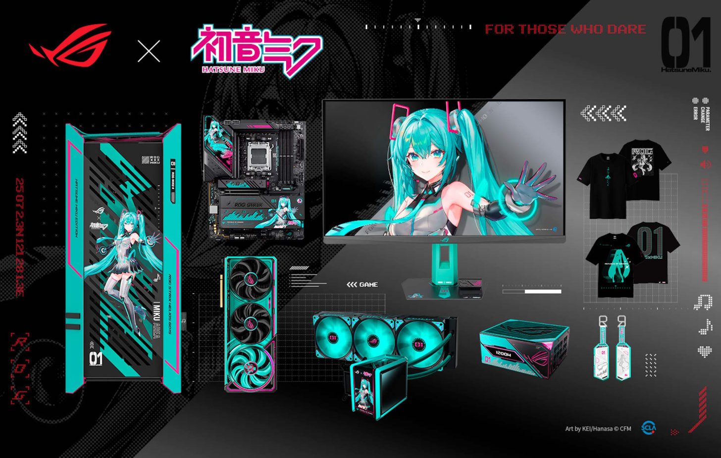 ایسوس مجموعه سخت‌افزارهای ROG با طرح Hatsune Miku را عرضه کرد