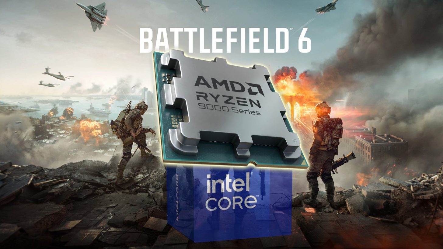 پردازنده 9800X3D در بازی Battlefield 6 حدود 30% سریع‌تر از i9 14900K است