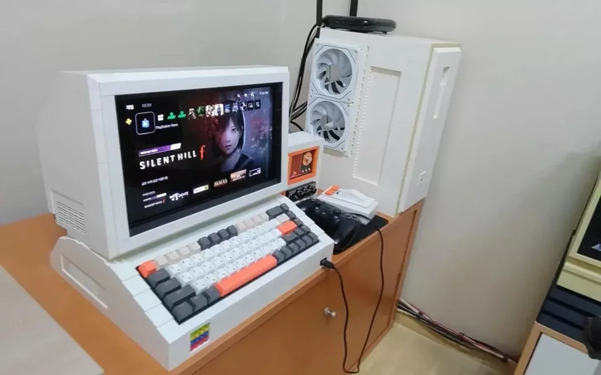 سرهمکردن یک کامپیوتر شبیه Apple II با لگو + عکس