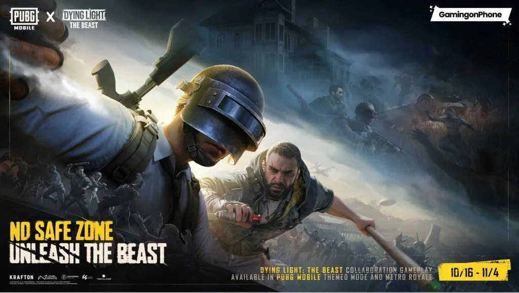 تریلر همکاری بازی PUBG Mobile با Dying Light: The Beast جوایز و حالت جدید پابجی را نشان میدهد - گیمفا