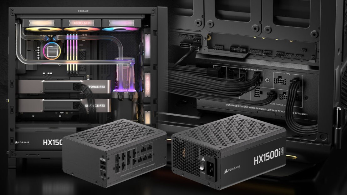 منبع تغذیههای کورسیر HXi SHIFT با کانکتورهای دوگانه 12V-2×6 رونمایی شدند