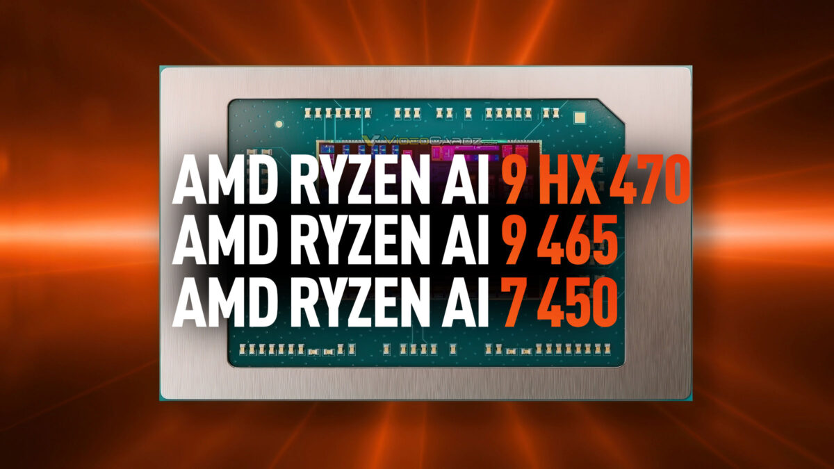 مشخصات پردازندههای AMD Ryzen AI 7 450 و Ryzen AI 9 465 افشا شد