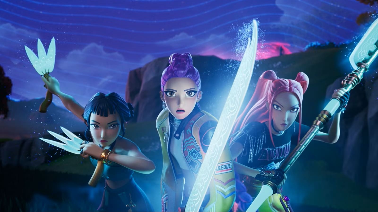 آهنگهای گروه هانتریکس از KPop Demon Hunters بهزودی به فورتنایت خواهند آمد - گیمفا