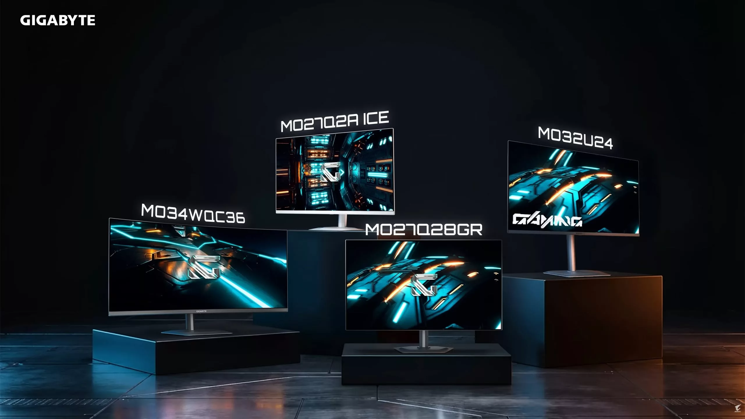 گیگابایت چهار مانیتور گیمینگ OLED جدید معرفی کرد