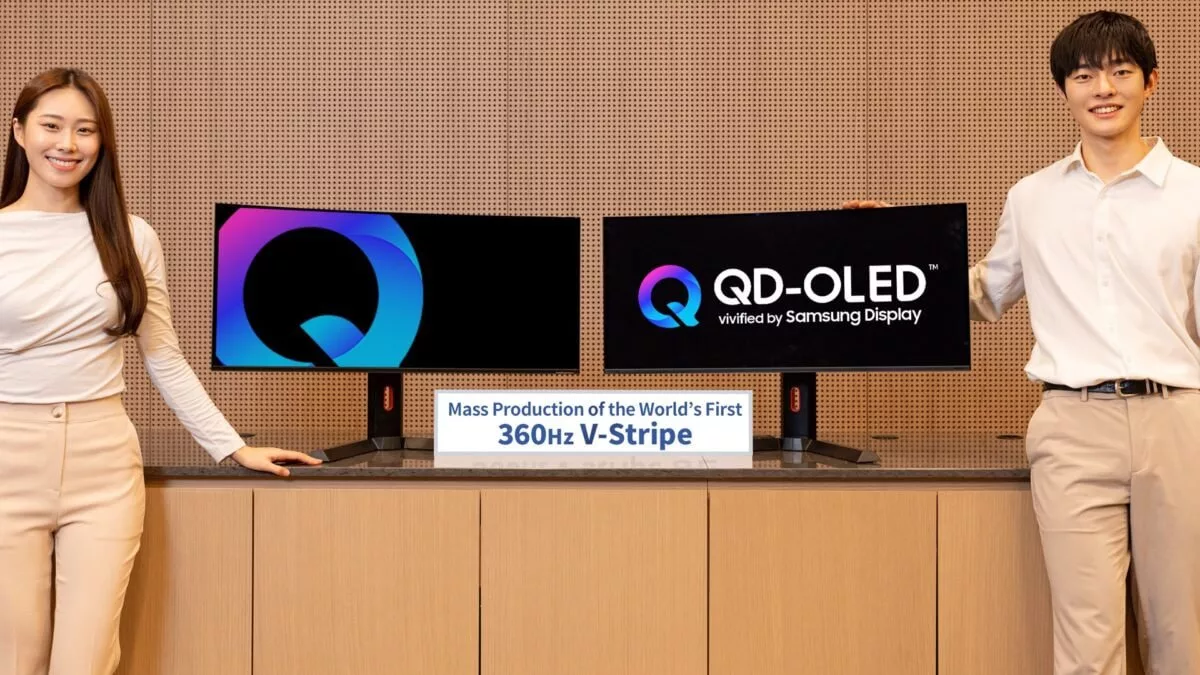 سامسونگ از پنل QD-OLED جدیدی رونمایی کرد؛ روشنایی و وضوح بالاتر