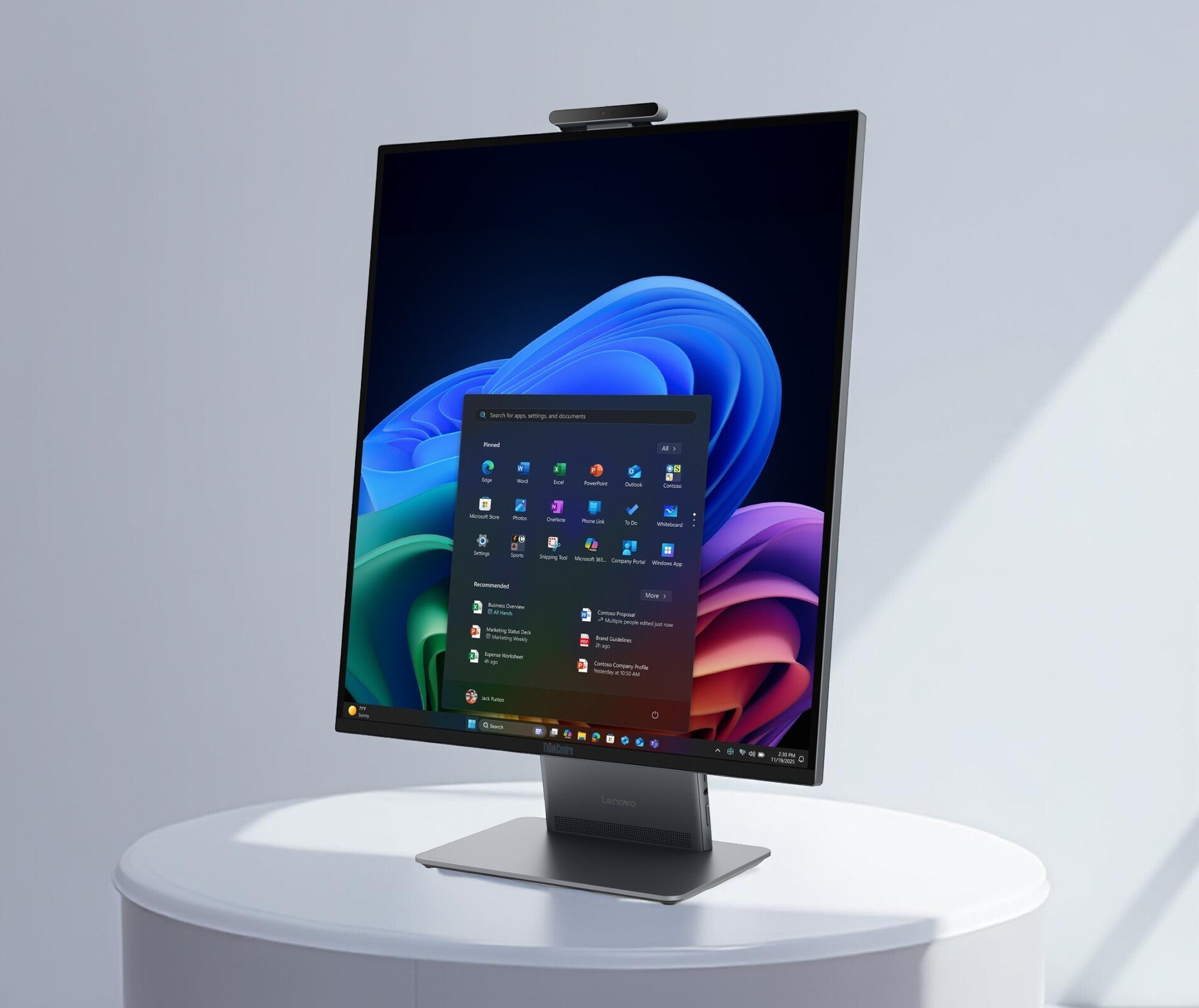آل این وان متفاوت لنوو؛ ThinkCentre X Aura Edition نمایشگر عمودی دارد