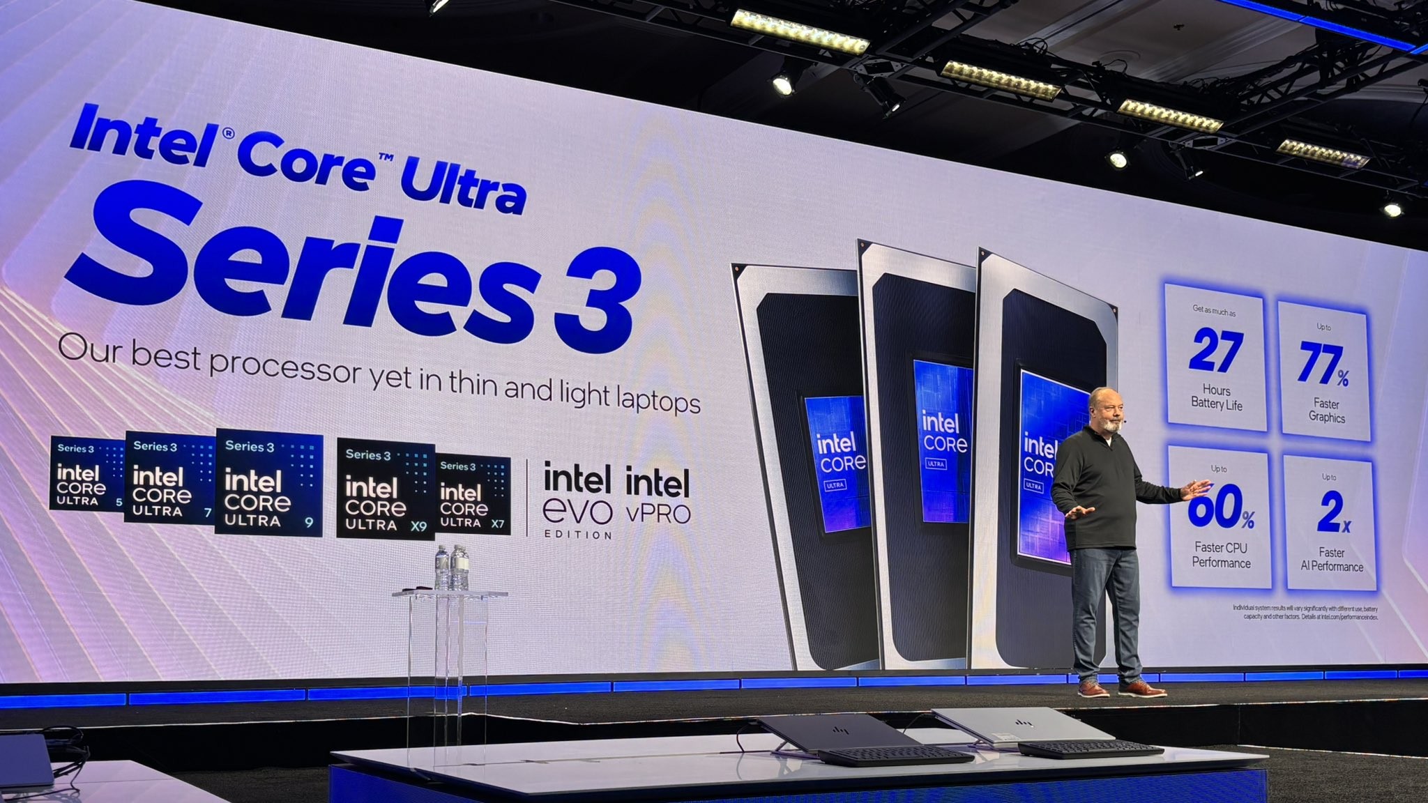 پردازندههای Core Ultra Series 3 اینتل با معماری Panther Lake رونمایی شدند