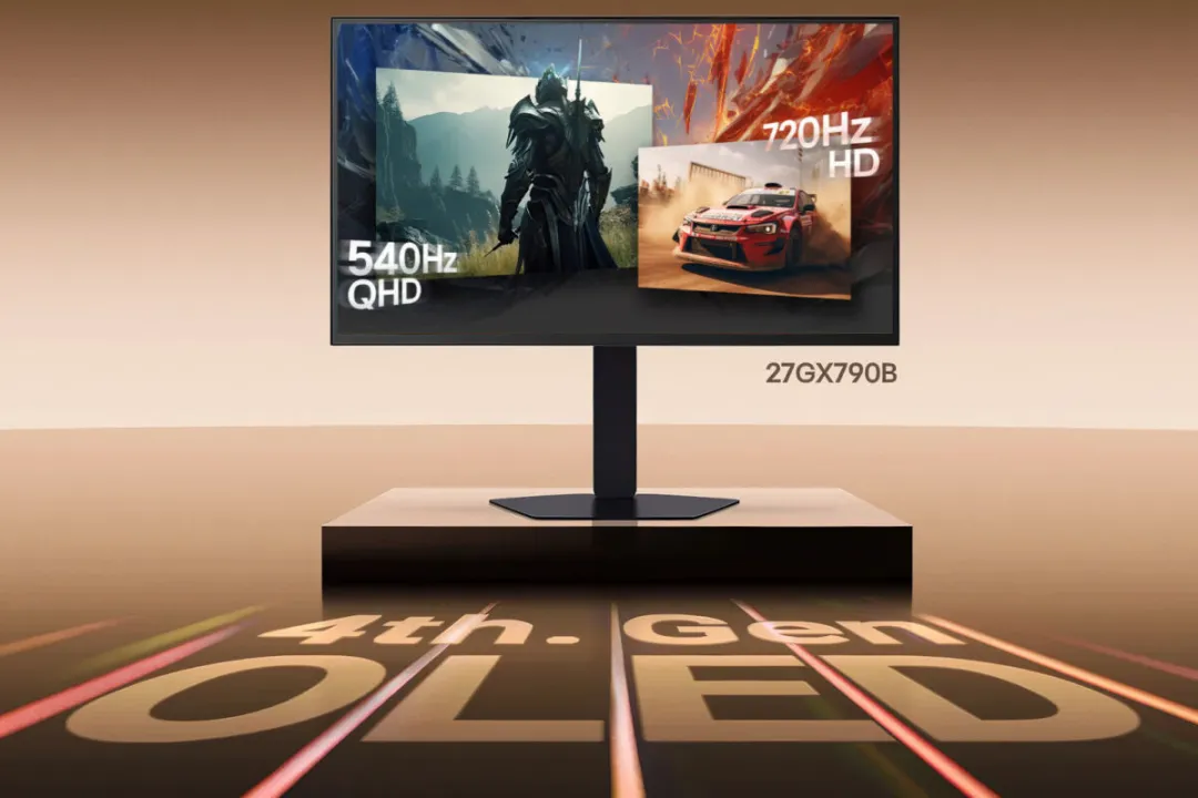 الجی از سریعترین مانیتور OLED خود با نرخ نوسازی ۷۲۰ هرتز پرده برداشت