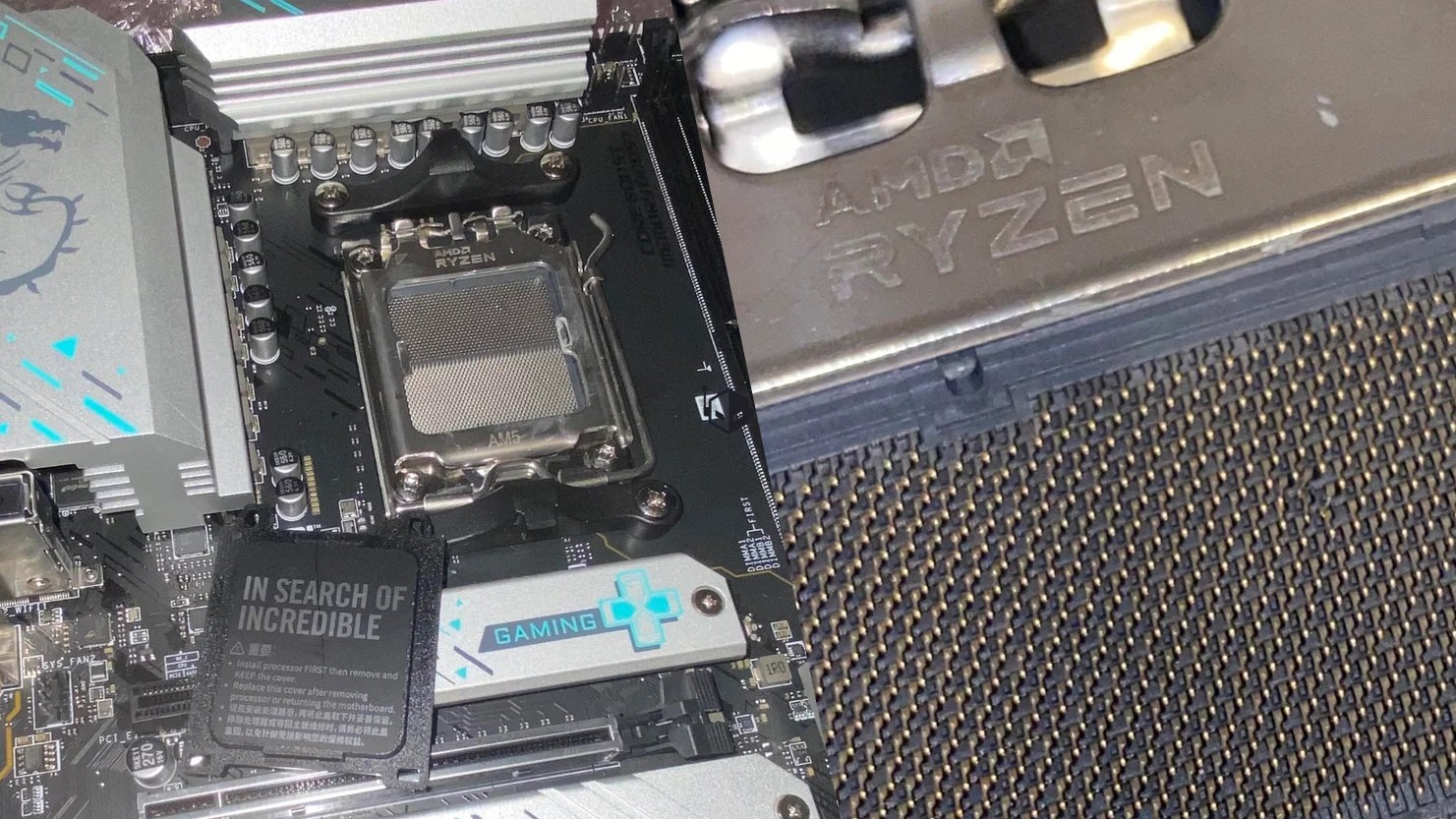 خرابی سوکت مادربرد MSI در RMA؛ نصب کاور ایسوس و آسیب شدید پینها