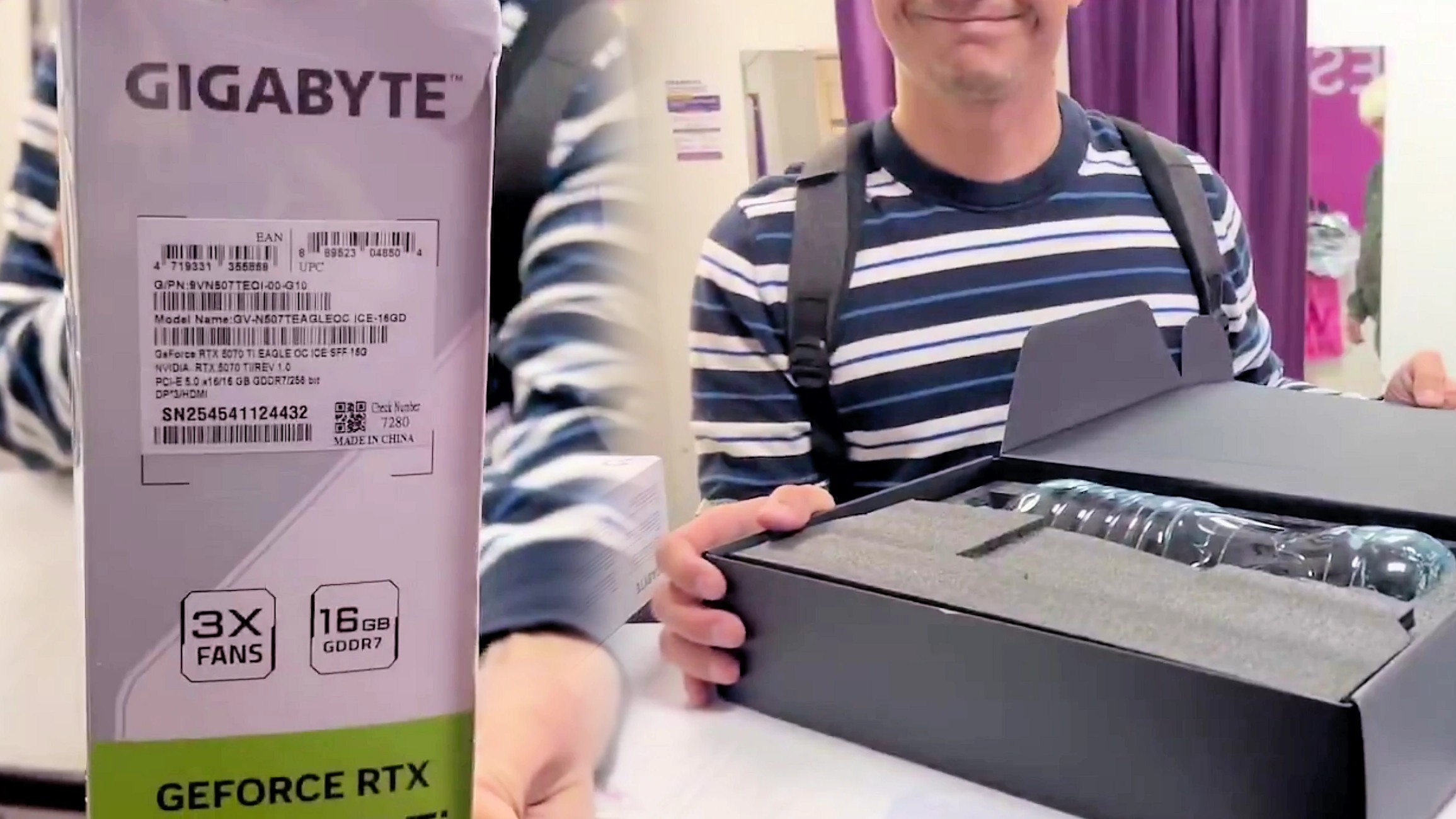 خریدار RTX 5070 Ti به جای کارت گرافیک بطری آب دریافت کرد!