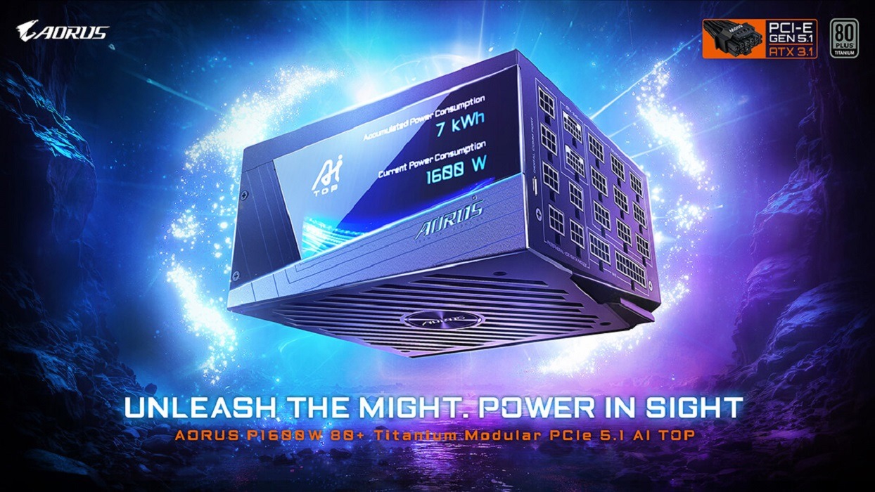 گیگابایت به صورت رسمی از منبع تغذیه AORUS P1600W رونمایی کرد